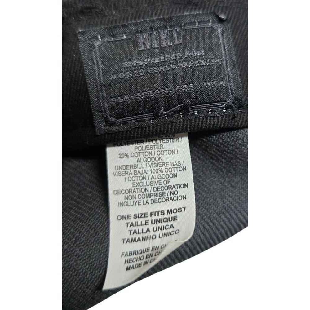 Nike Snapback Hat Gray/Black Neon Yellow "Just Do It" Embroidery Adjustable One - Picture 6 of 9
